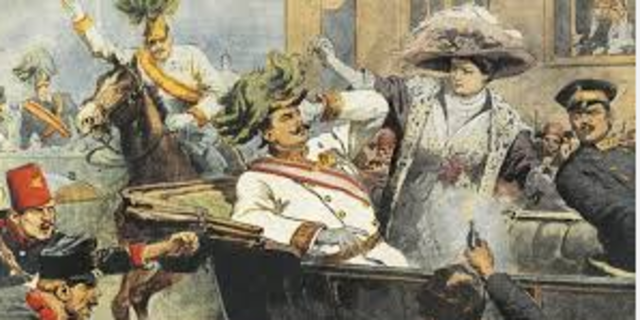 Archduke Franz Ferdinand assassinated in Sarajevo