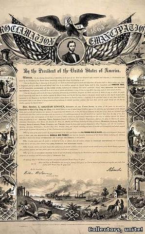 Emancipation Proclamation goes into effect