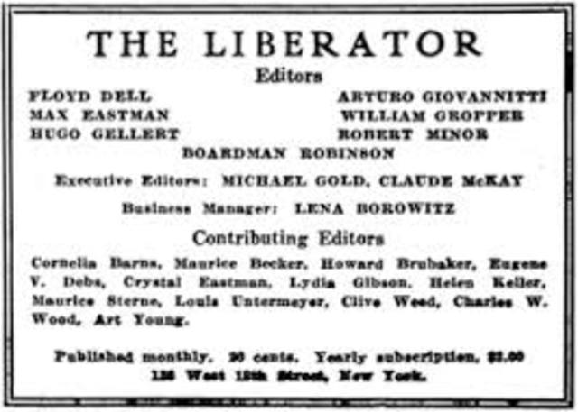 First Issue of the Liberator