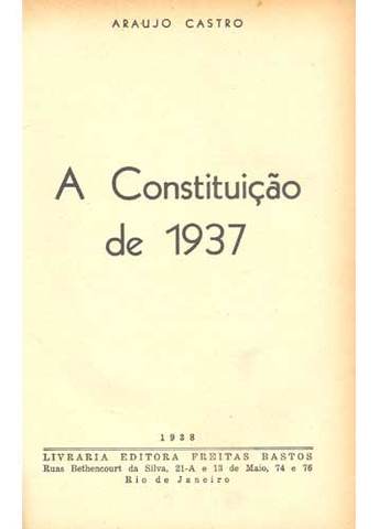 A Constituição de 1937