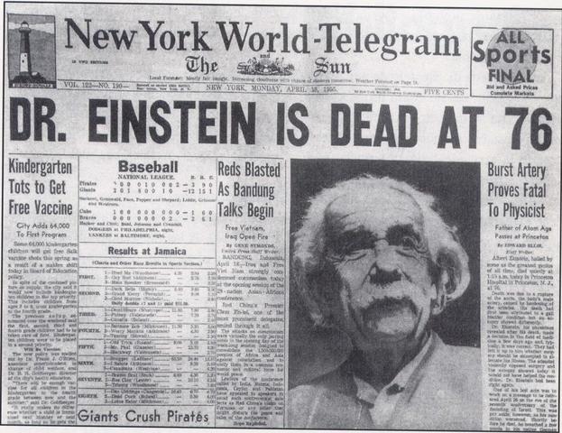muere Albert Einstein