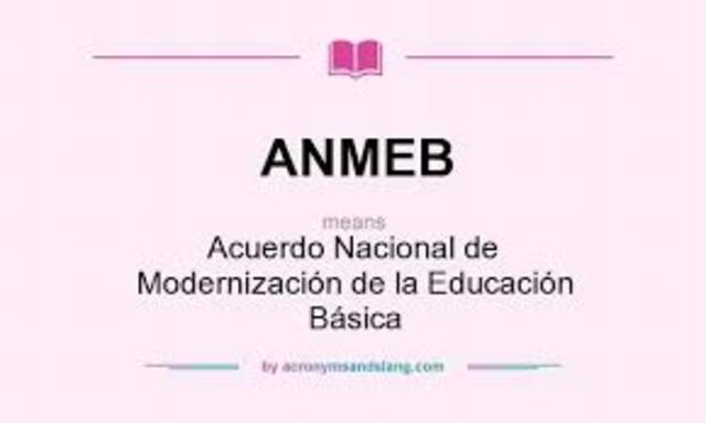 Acuerdo Nacional para la Modernización de la Educación Básica