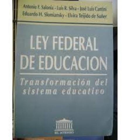 Ley Federal de la educación