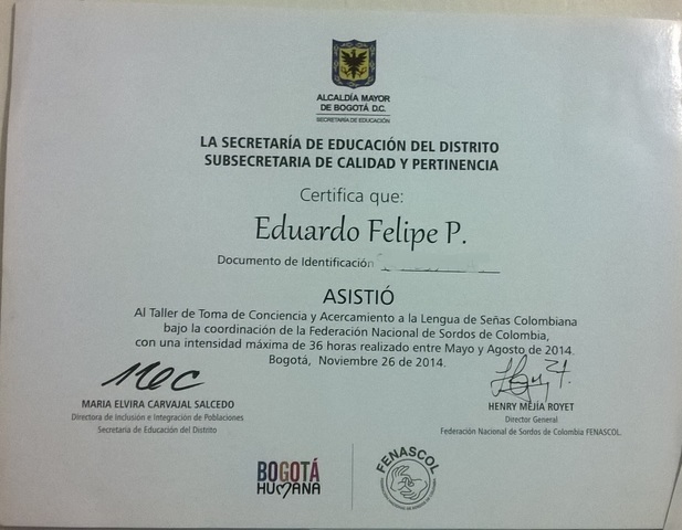 Curso de lenguaje de señas