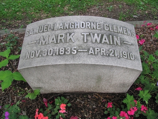 Mark Twain died