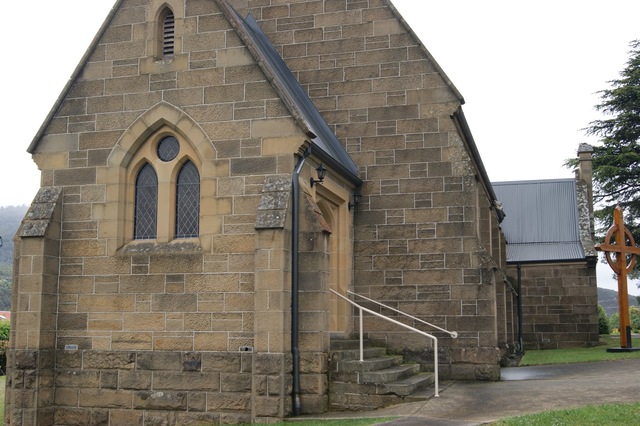 Construction of the first Catholic Church at Richmond, Tasmania