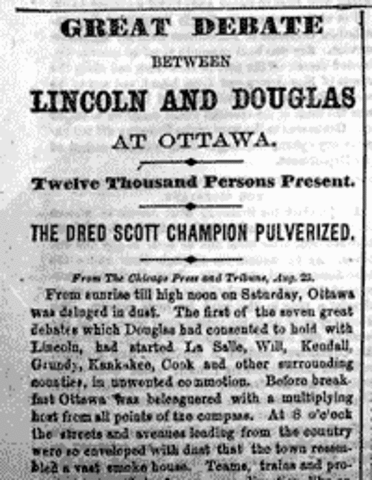 lincoln douglas debate