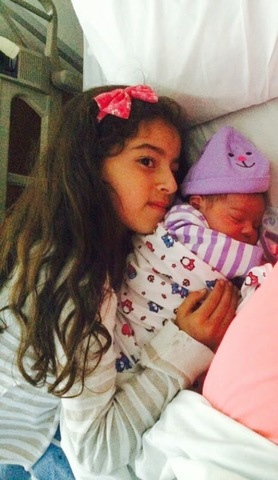 nacimiento de mi hermanita