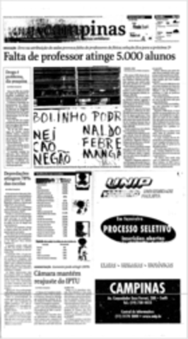 Falta de Professor atinge 5.000 alunos.