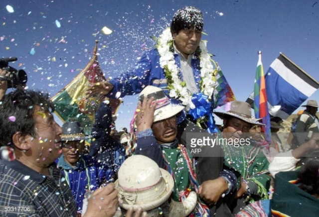 2005 - O Ano do  líder cocaleiro Evo Morales