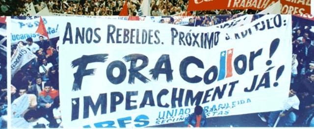 1992 - Ano do  Impeachment do Presidente Fernando Collor de Melo.