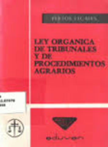 Ley Orgánica de los Tribunales Agrarios