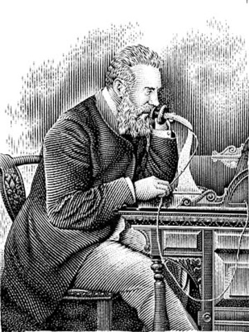 Alexander Graham Bell invents telephone