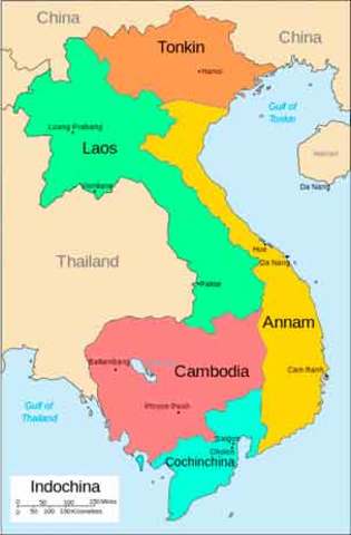 Indochina se divide en Laos, Camboya y Vietnam