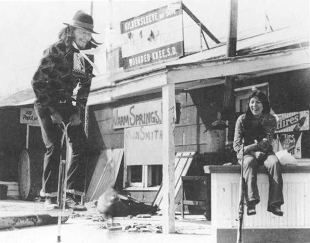 Natives Protest at Wounded Knee