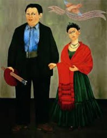 Se casa con diego Rivera