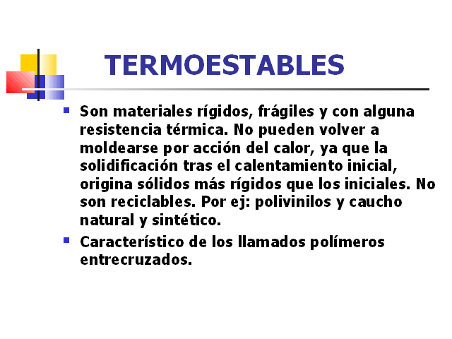 Plásticos termoestables reciclables