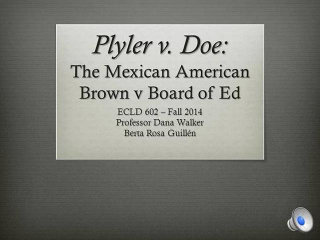 Plyler V. Doe