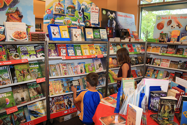 The Scholastic book fair becomes popular