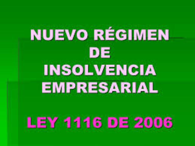 LEY 1116 DE 2006