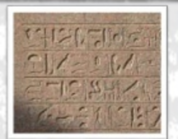 Escritura Jeroglífica (3200 a.c.)