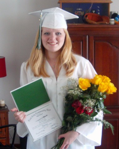 My older sister graduated from high school.