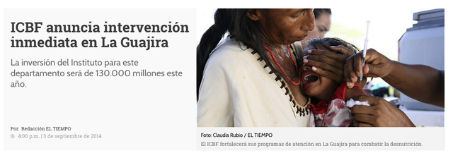 ICBF anuncia intervención