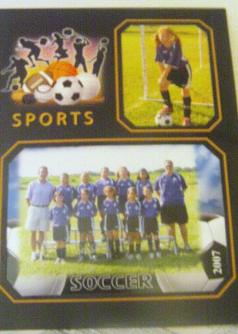 My soccer team wins first place in the district.