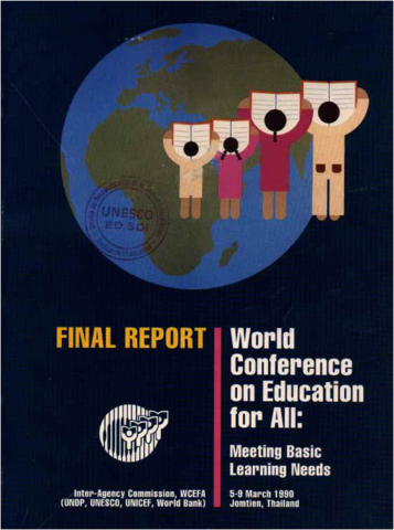 Conferencia mundial sobre educación para todos en Jomtiem, Tailandia