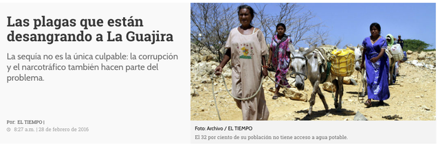 El narcotráfico también está presente en La Guajira