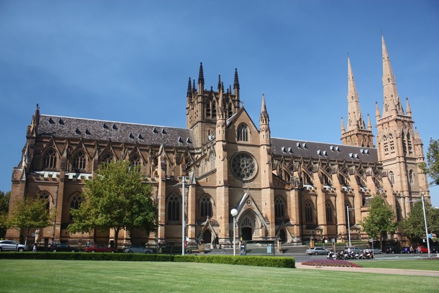 Re-bulding of St. Mary's Cathedral in Sydney