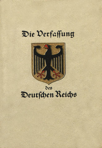 Constitución De Weimar.