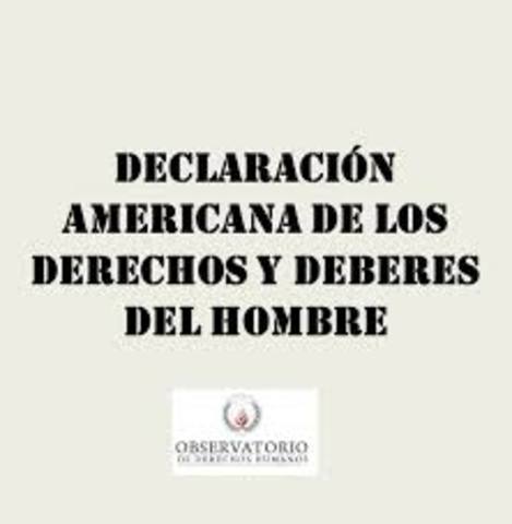 Declaración Americana De Los Derechos Y Deberes Del Hombre.
