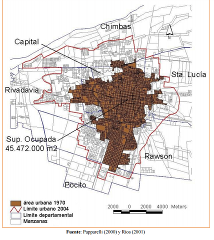 El Área Gran San Juan en el año 1970.