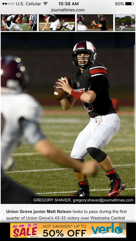 First Conference Football Game VS Westosha