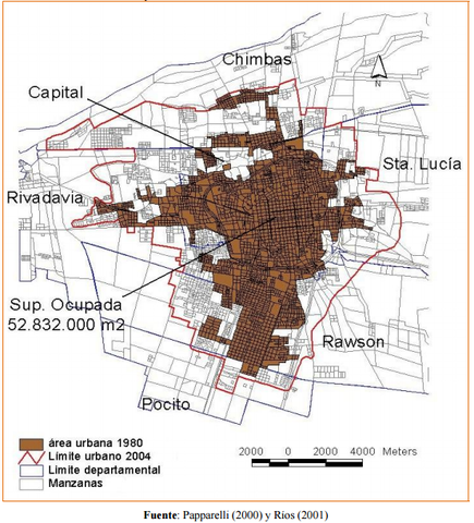 El Área Gran San Juan en el año 1980