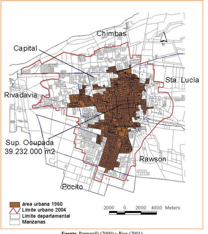 El Área Gran San Juan en el año 1960.