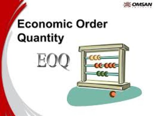 EOQ CANTIDAD ECONÓMICA DE PEDIDO