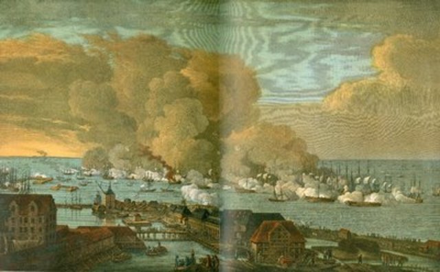 I 1801 sejlede en stor britisk flåde til Øresund og angreb danske skibe der lå for anker ved København