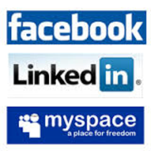 MySpace Facebook y Linkedin