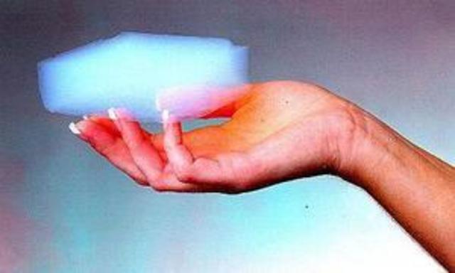 Esponja de "humo congelado"