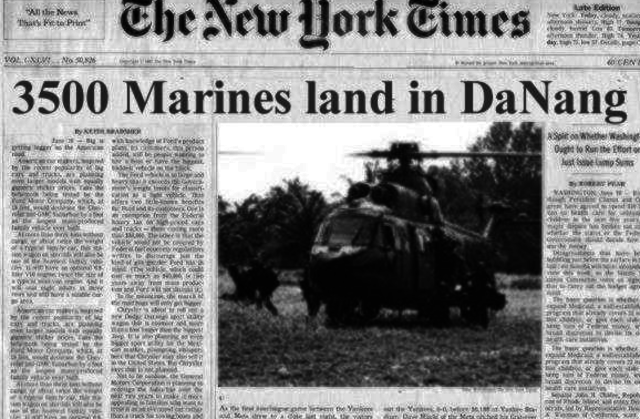 U.S. Marines Land at Da Nang