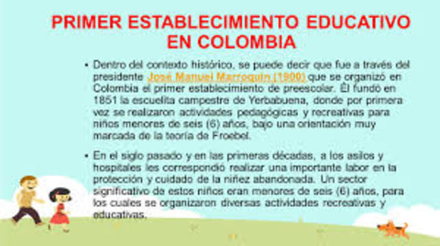 Primer establecimiento preescolar