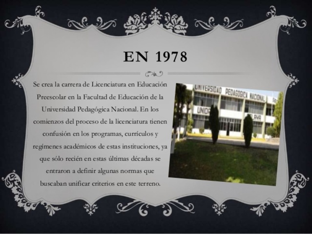 Carrera de licenciatura en educación preescolar