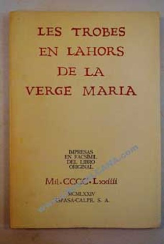 Primer llibre imprés en Valencià.