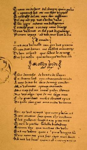 JORDI DE SANT JORDI: “Desert d’amics, de béns e de senyor”