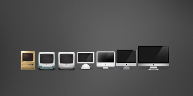 Evolucionn de las computadoras Mac desde 1976 - 2009 las cuales fueron y siguen siendo las mejores computadoras en el mercado