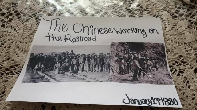 The Chinese working on the railroad