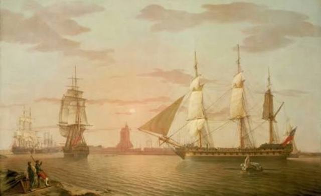 The arrival in Sydney