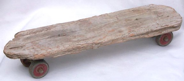 The first skateboard got invented